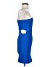 Bebe Solid Blue Cocktail Dress Size S - photo 4