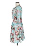 wild meadow 100% Polyester Floral Teal Casual Dress Size M - photo 5