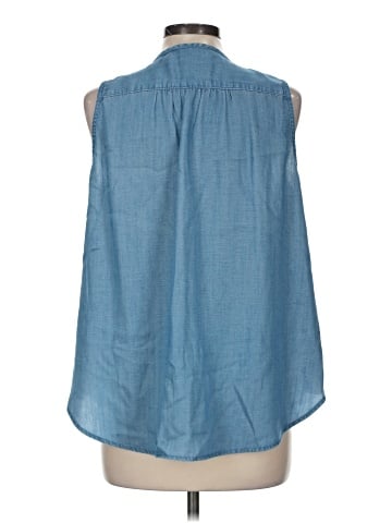 Ann Taylor LOFT Sleeveless Button-Down Shirt (view 2)