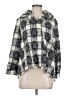 MULTIPLES Plaid Gray Black Jacket Size M - photo 1