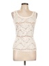 Cache Floral Ivory Sleeveless Top Size L - photo 1