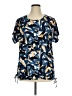 BonWorth Blue Short Sleeve Blouse Size XL - photo 1
