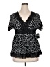 Torrid Black Short Sleeve Blouse Size 00 Plus - photo 1