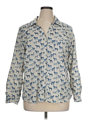 Style&Co Long Sleeve Button-Down Shirt (view 1)
