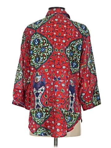 Antica Sartoria By Giacomo Cinque 3/4 Sleeve Button-Down Shirt (view 2)