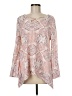 Style&Co Pink Long Sleeve Blouse Size M - photo 1