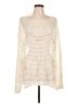 She + Sky 100% Polyester Ivory Pullover Sweater Size L - photo 1