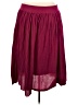 Torrid 100% Polyester Solid Burgundy Casual Skirt Size 3X Plus (3) - photo 2