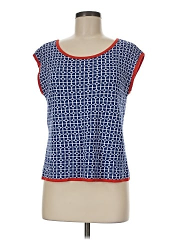 August Silk Short Sleeve Top (view 1)