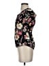 Emi & Joe Floral Black Short Sleeve Blouse Size S - photo 5