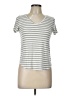 Green Envelope Stripes Silver Short Sleeve T-Shirt Size L - photo 1