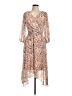 DKNY 100% Polyester Paisley Tan Cocktail Dress Size 10 - photo 1