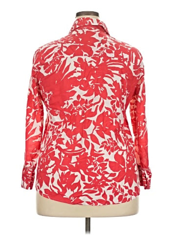 Foxcroft 3/4 Sleeve Button-Down Shirt (view 2)
