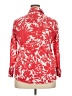 Foxcroft Print Red 3/4 Sleeve Button-Down Shirt Size 20 - photo 2