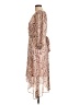 DKNY 100% Polyester Paisley Tan Cocktail Dress Size 10 - photo 5