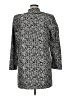 Sigrid Olsen Print Silver Silk Blazer Size 16 - photo 2