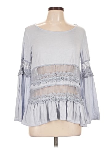 She + Sky Long Sleeve Blouse (view 1)