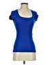 Express Blue Short Sleeve Turtleneck Size XS - photo 1