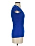 Express Blue Short Sleeve Turtleneck Size XS - photo 4