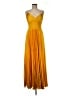 BCBGMAXAZRIA 100% Polyester Yellow Cocktail Dress Size M - photo 1