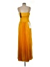 BCBGMAXAZRIA 100% Polyester Yellow Cocktail Dress Size M - photo 2