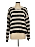 Bobeau Stripes Silver Pullover Sweater Size L - photo 1