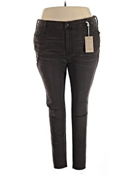 Madewell 9" Mid-Rise Skinny Jeans in Black Sea (view 1)