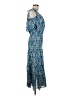 Rhode 100% Cotton Floral Blue Casual Dress Size M (estimated) - photo 4