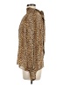 Ramy Brook 100% Silk Animal Print Gold Long Sleeve Silk Top Size M - photo 5