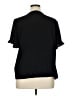 CeCe 100% Polyester Black Short Sleeve Blouse Size XL - photo 2