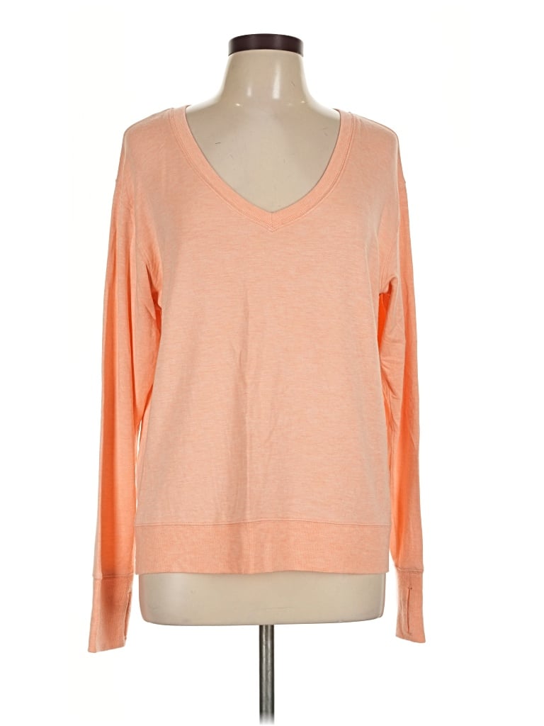 Pre-owned Athleta Long Sleeve T-shirt In Orange