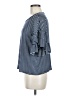 Alya Blue 3/4 Sleeve Top Size M - photo 5