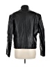 H&M 100% Leather Black Leather Jacket Size M - photo 2