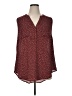 Torrid 100% Polyester Polka Dots Burgundy Sleeveless Blouse Size 1X Plus (1) - photo 1