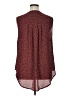 Torrid 100% Polyester Polka Dots Burgundy Sleeveless Blouse Size 1X Plus (1) - photo 2