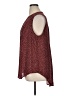 Torrid 100% Polyester Polka Dots Burgundy Sleeveless Blouse Size 1X Plus (1) - photo 5