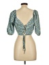 Shein Curve Green 3/4 Sleeve Blouse Size 12 Plus (0) - photo 2