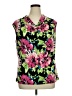Kasper Black Sleeveless Blouse Size XL - photo 1