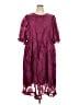 ELOQUII Elements Burgundy Casual Dress Size 22 - photo 1