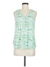 Rose + Olive 100% Rayon Green Sleeveless Blouse Size M - photo 1