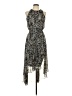 MSK 100% Polyester Paisley Black Cocktail Dress Size 10 - photo 1