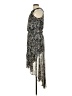 MSK 100% Polyester Paisley Black Cocktail Dress Size 10 - photo 5