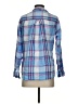 Grayson 100% Linen Plaid Blue Long Sleeve Button-Down Shirt Size XS (1) - photo 2