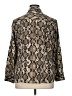 MICHAEL Michael Kors 100% Polyester Animal Print Brown Long Sleeve Blouse Size 1X - photo 2
