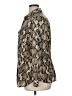 MICHAEL Michael Kors 100% Polyester Animal Print Brown Long Sleeve Blouse Size 1X - photo 5