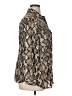 MICHAEL Michael Kors 100% Polyester Animal Print Brown Long Sleeve Blouse Size 1X - photo 4