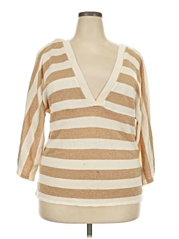 Ashley Stewart 3/4 Sleeve T-Shirt (view 1)