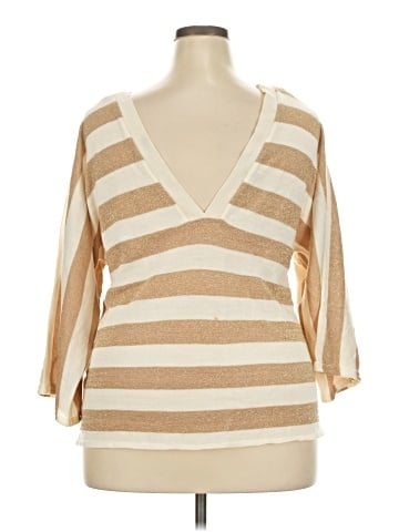 Ashley Stewart 3/4 Sleeve T-Shirt (view 2)