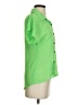 Charlotte Russe 100% Polyester Green Short Sleeve Blouse Size XS - photo 4