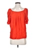 Joie 100% Silk Orange Short Sleeve Silk Top Size S - photo 1